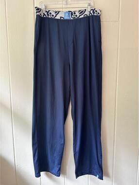 Psycho Bunny Men’s Navy Lounge Pants w/ Logo Waistband & back zip pocket Size XL